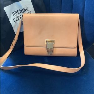 Opening Ceremony Clutch With Shoulder Strap And Dust Bag